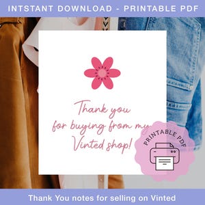 Biglietti di ringraziamento per venditori di vini, design floreale, stampa a casa, graziosi design floreali, download digitale, risorsa per venditori di vini, personale
