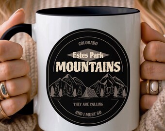 Estes Park Colorado Mug: Retro Rocky Mountain National Park Souvenir