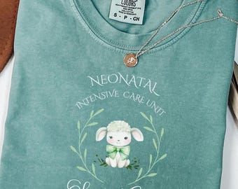 NICU Nurse Animal T-Shirt: Comfort Colors Neonatal ICU Tee