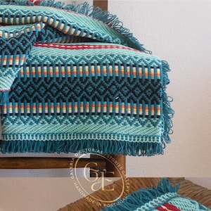 Modern Tradicional Portuguese Blanket | Cotton Bed Cover | Sofa Coverlet | Sustainable Home Decor | Woven Covering Made in Portugal