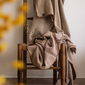 Modern Tradicional Portuguese Blanket | Cotton Bed Cover | Sofa Coverlet | Sustainable Home Decor | Woven Covering Made in Portugal image 2