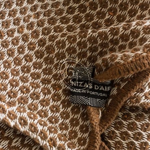 Modern Tradicional Portuguese Blanket | Cotton Bed Cover | Sofa Coverlet | Sustainable Home Decor | Woven Covering Made in Portugal image 8