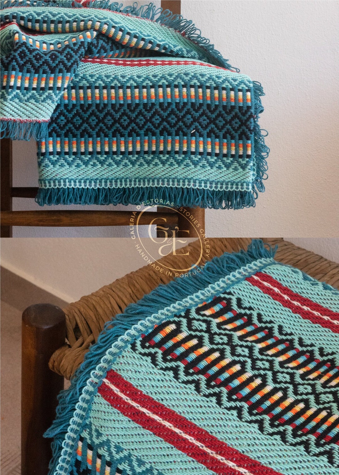 Modern Tradicional Portuguese Blanket Cotton Bed Cover Sofa Coverlet