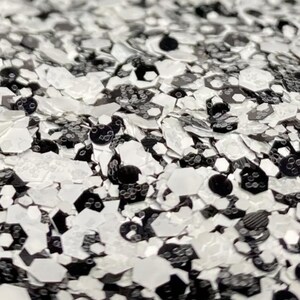 10g Chunky Panda Glitter - Premium Glitter für Kunsthandwerk, Nail Art und DIY Projekte - Verleihen Sie Ihren Kreationen einen wunderlichen Glanz!