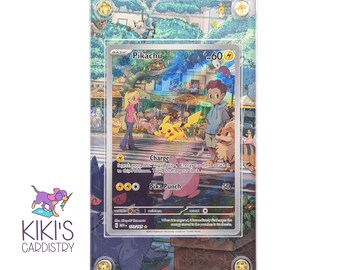 Pikachu 151 Extended Artwork Acrylic Card Display Case | ピカチュウ AR SV2a 173/165