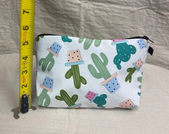 Plant-Themed Zipper Pouch- multiple styles