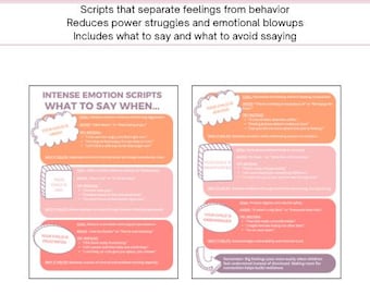 Big Feelings Parent Scripts | What to Say When Kids Are Angry, Sad, or Overwhelmed | Calm Parenting Resource Guide | Gentle Parenting