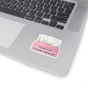Adesivos para laptop com tema de personagem fictício, decoração de agenda, presente para amantes de livros, adesivos fofos de vinil