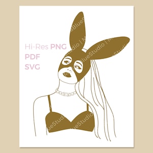 Ariana Dangerous Woman Digital Download Printable Wall Art Transparent PNG PDF SVG