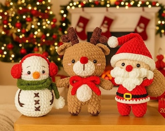 クリスマスアミグルミ編み図77点 PDF バンドル – かわいいホリデー