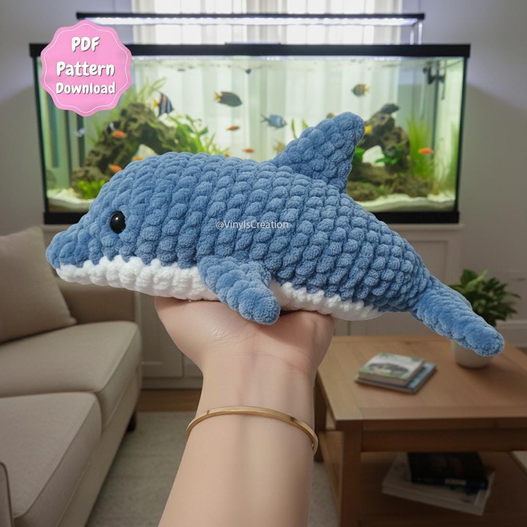 30 Dolphin Crochet Patterns for Ocean-Inspired Amigurumi, Gifts, and Nursery Decor 4 Step-by-Step Dolphin Plush Tutorial PDF