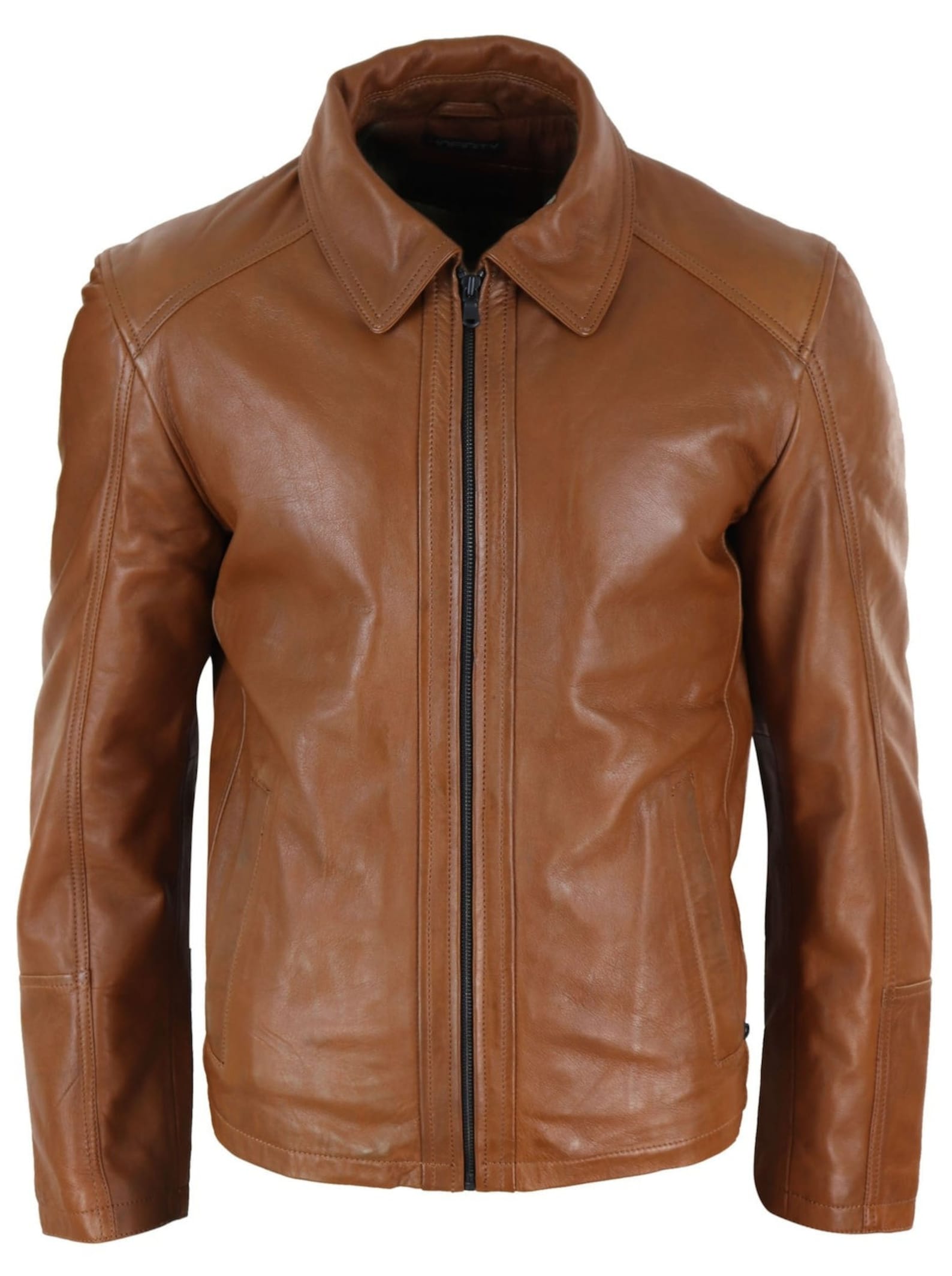 Men's Genuine Leather Jacket Black Leather Jacket Brown Leather Jacket ...