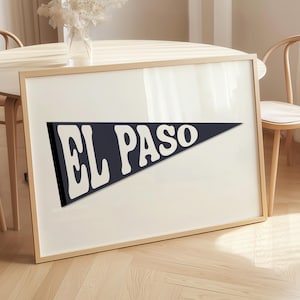 El Paso Print, El Paso Wall Art, El Paso Poster, El Paso Art Print, Texas Print, Texas Wall Art