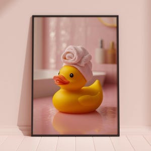 Cute Rubber Duck Print, Rubber Duck Prints, Rubber Duck Wall Art, Funny Bathroom Print, Bathroom Wall Art, Rubber Duck Gifts