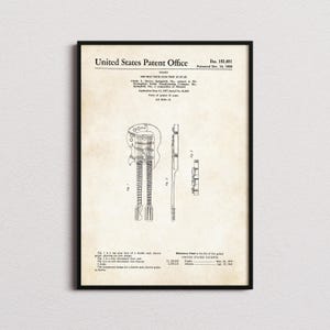 Double Neck Electric Guitar Patent Print, Electric Guitar Poster, Electric Guitar Wall Art, Electric Guitar Gifts, Gifts for Guitar Player