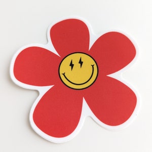 Red Daisy Decal, Billy Strings decal,