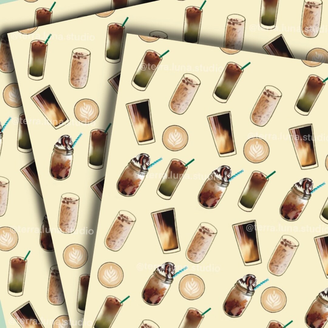 COFFEE Lovers Digital Wall Art STARBUCKS Coffee PRINTABLE Etsy