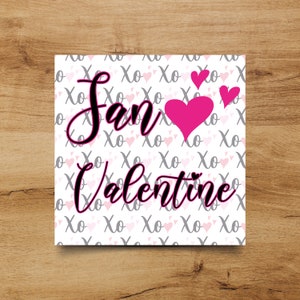 Carta San Valentine Plantilla
