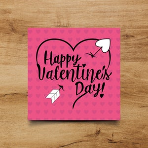 San Valentine Carta Plantilla
