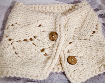 Wool Crochet Cowl