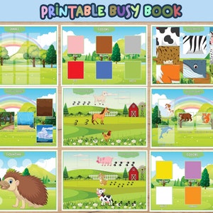 Animals Busy Book Printable