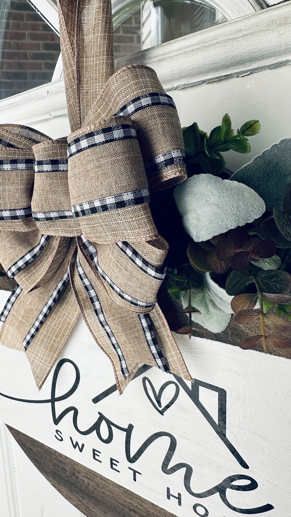 Front Door Decor Door Hanger Welcome Door Decor Wreath Home Sweet Home ...