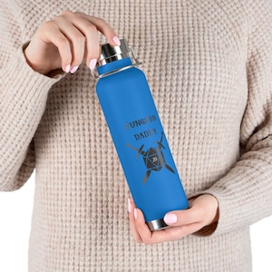 Dungeon Daddy Water Bottle Gift for Dungeon Master Water Bottle DnD Gamer Gift for Him/Her Tabletop Gaming RPG Bottle