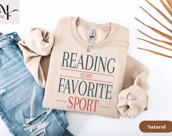 Chemise drôle d'amateur de livres, la lecture est mon t-shirt de sport préféré, chemise livresque, chemise de bibliothécaire, cadeau de lecture