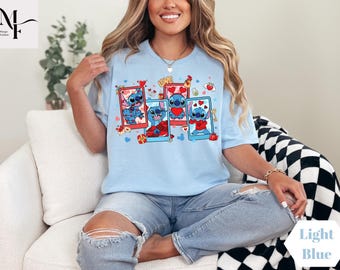Stitch Valentine Sweatshirt, Stitch Tee, Disney Valentine Shirt, Stitch Lover Gift, Stitch Love Tee