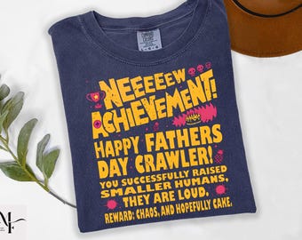 Comfort Colors Dungeon Crawler Carl Shirt, Dad Achievement Tee, DCC Fan Shirts, Funny LitRPG Dad Gift