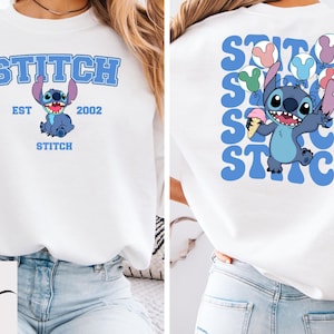 Disney Stitch Est. 2002 Sweatshirt, Stitch Sweatshirt, Stitch Balloons Sweatshirt, Stitch Snacks Sweatshirt, Disney Sweatshirt, Stitch Lover