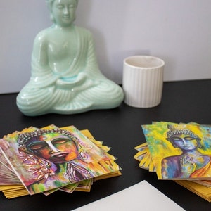 Notizkarten, Dankeskarten, Blankokarten, Geschenkkarten, Briefe, Freunde, sich besser fühlen. be better, Buddha-Karten, Zen-Karten, Liebesnotizen