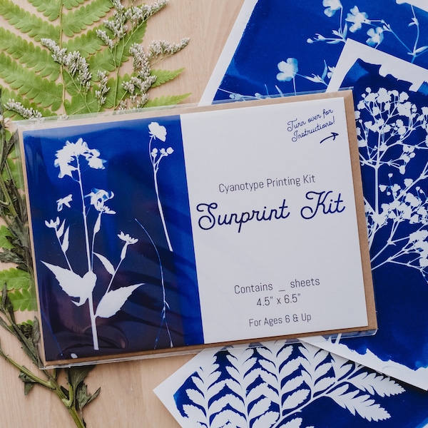 Sunprint Kit | Cyanotype Printing | DIY Blueprints