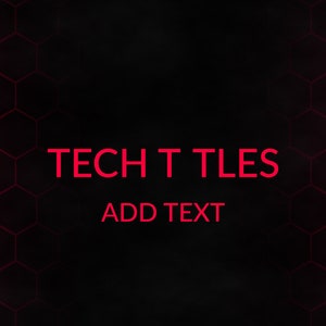 Tech Titles Mogrt