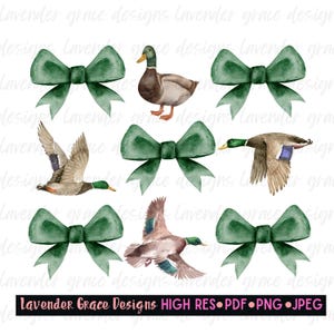 Mallard Duck Coquette Green Bows Hunter Girl It&#39;s Hunting Season Daddy Girl Quack Quack Country Farm Living Western Girl Duck Mama Mallards