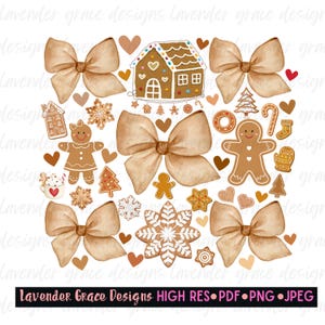 Gingerbread Coquette Compilation Digital Download Png Jpeg Pdf Gingerbread Cookie House Gumdrops Hot Cocoa Christmas Cookies Baking Shirt
