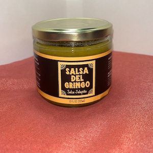 Salsa Jalapiña, 12oz, Unique Pineapple Jalapeño Homemade Sweet and Spicy Salsa