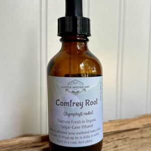 Comfrey Root Tincture, Symphyti Radix, Herbal Tincture, Herbal Extract