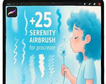 Airbrush Procreate Brushes, Painterly Procreate Brushes, Procreate Texture Brush set, Blending Brush Set, Stipple Shading Pen, ipad Painting