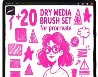 Pinceles para bocetos de Procreate, pincel de carboncillo, lápiz 6B de Procreate, lápiz HB de Procreate, pinceles de tinta, pincel de pastel para iPad, pinceles para bocetos