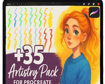 Procreate Crayon Brushes, Procreate Pastel Brush Set, Procereate Oil Pastel, Procreate Chalk Texture Brushset, Sketching Procreate Brushes