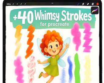 Procreate Painterly Brushes, Procreate Painting Brushes, Procreate Holographic Brushset, Hair Brush, Fiber Brush Set, Liquid Procreate Brush