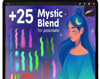 Procreate Watercolor Texture Brushes: Procreate Blending Brush set, Painting Brushset For Procreate, Procreate Smudge Brushes, iPad Brushset