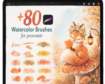Watercolor Brushes for Procreate, Procreate Wet Watercolor Texture Brushes, Procreate Realistic Watercolor Brushes, Wet on Wet Watercolor