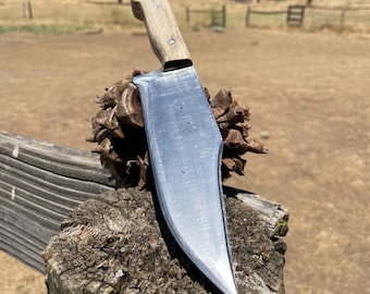 Handmade AEB-L Steel EDC Knife, Wood Handle, Optional Sheath