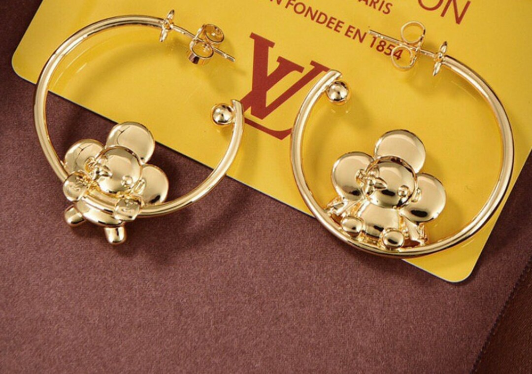 Louis Vuitton Earrings a Gift for Her Etsy