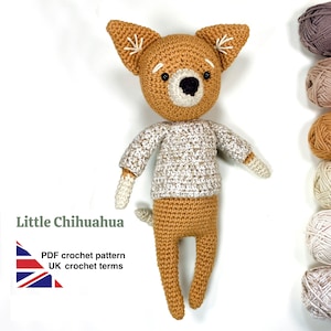 Chihuahua crochet pattern - amigurumi dog PDF download