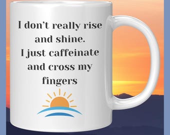 Witte keramische mok koffiemok grappig koffieliefhebber cadeau ochtend persoon mok sarcastische koffiemok kantoor humor cadeau cafeïne verslaafde cadeau verjaardag