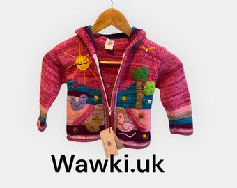 Peruvian Cardigan for kids