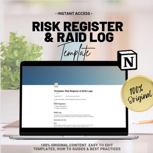 Sjabloon risicoregister en RAID-logboek | Risicoregister projectmanagement | Projectsjablonen